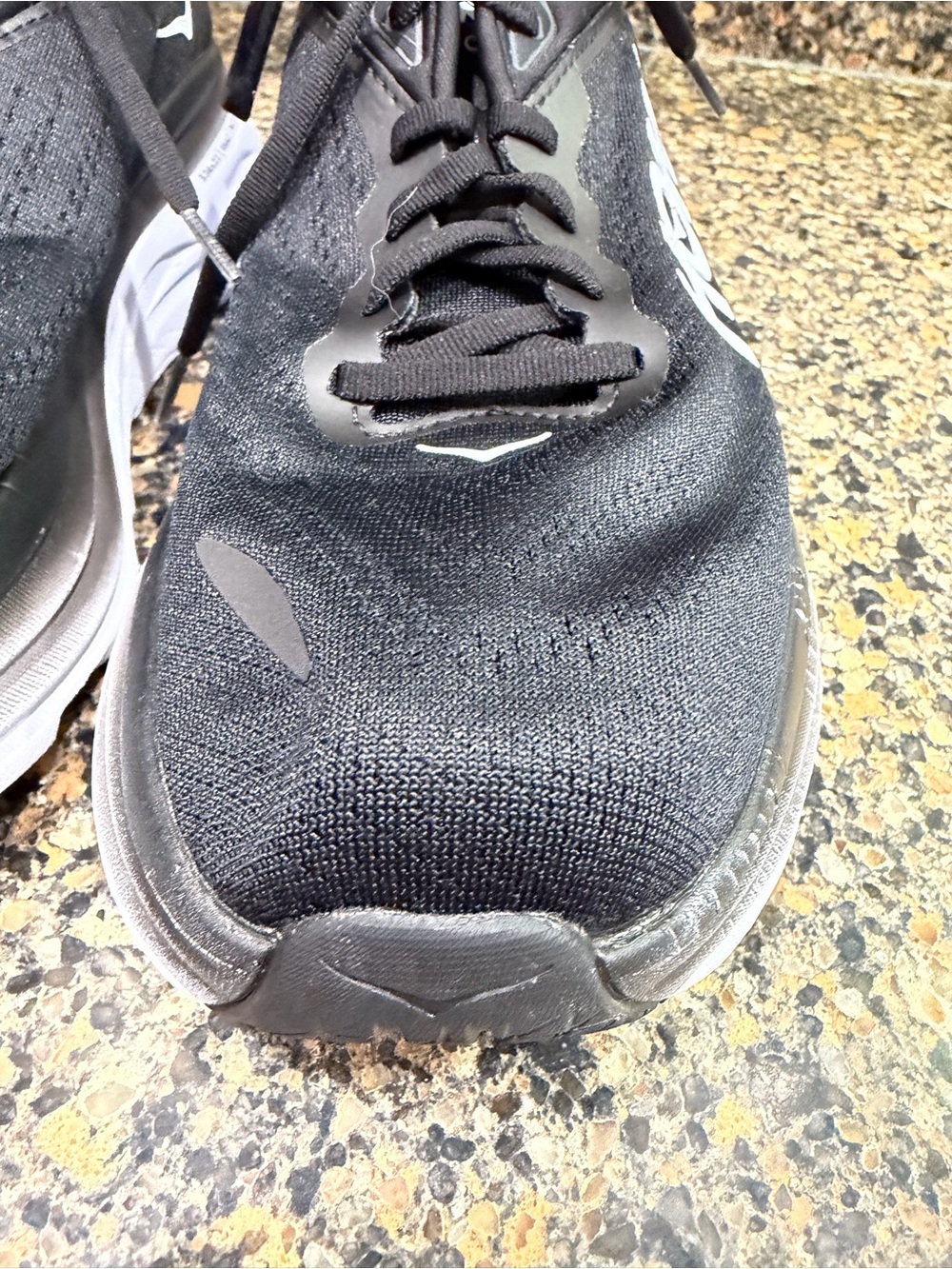 Hoka Black and White Road-Running Trainers ladies 10.5 - Picture 3 of 11